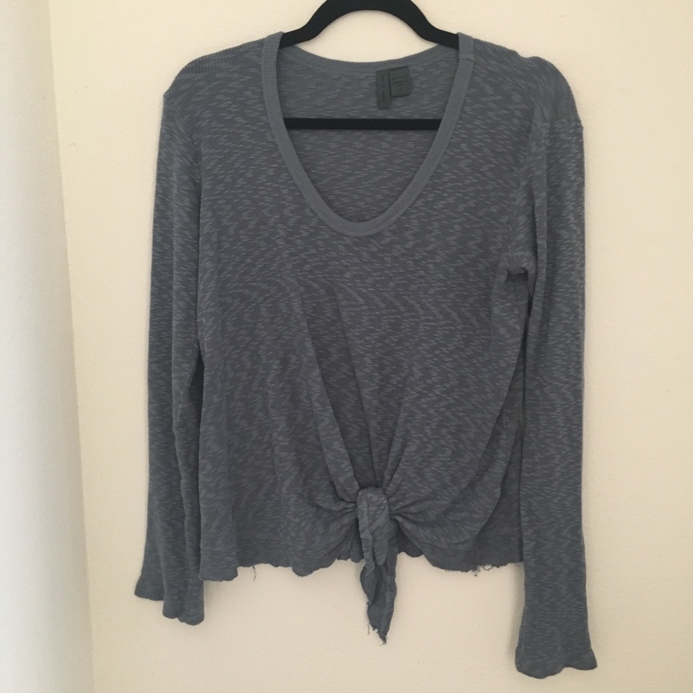 Anthropologie Top with Tie-waist